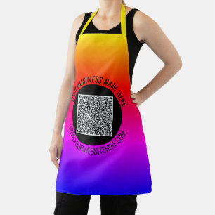 Your QR Code Apron with Custom Text
