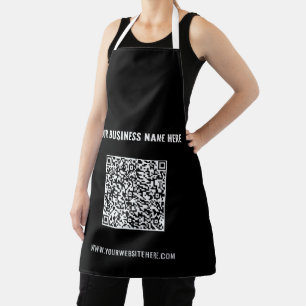 Your QR Code Apron with Custom Text and Colour
