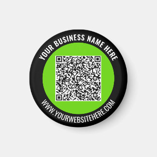Your QR Code Branded Promotional Magnet Example