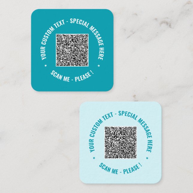 Your QR Code Business Cards Template Choose Colour (Front/Back)