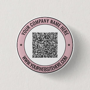 Your QR Code Business Promotional Button Example