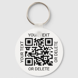 Your QR Code Business Promotional or Event ID Pass Key Ring