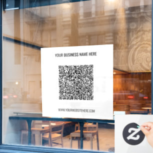Your QR Code Business Promotional Window Clings