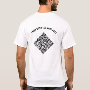 Your QR Code Business T-Shirt with Custom Text