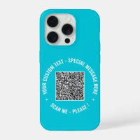 Your QR Code Custom Text and Colours iPhone Case