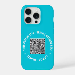 Your QR Code Custom Text and Colours iPhone Case