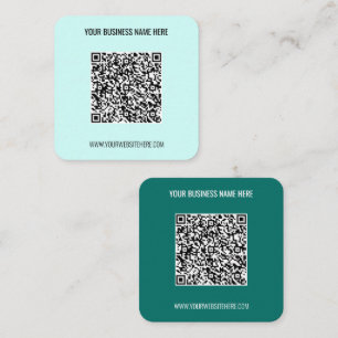 Your QR Code Custom Text Business Card Template