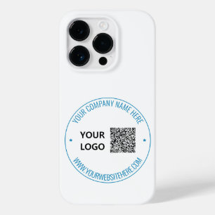 Your QR Code Custom Text iPhone Case with Logo