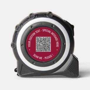 Your QR Code Custom Text Tape Measure Choose Colou 1