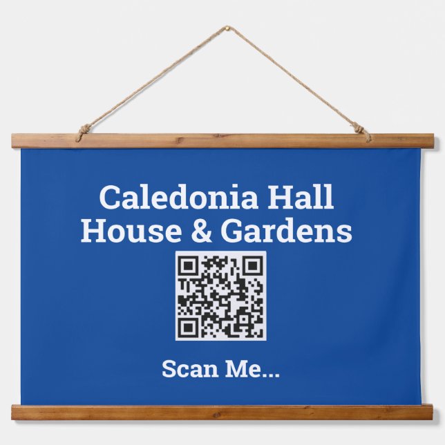 Your QR Code Design Hanging Tapestry (Front)