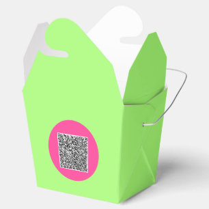 Your QR Code Favour Boxes Template Custom Colour