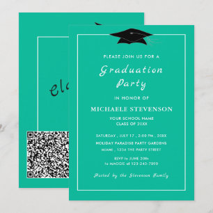 Your QR Code Graduation Invitations Choose Colours