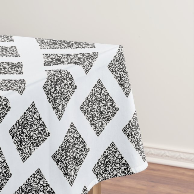 Your QR Code Info and Colour Promotional Tableclot Tablecloth (In Situ)