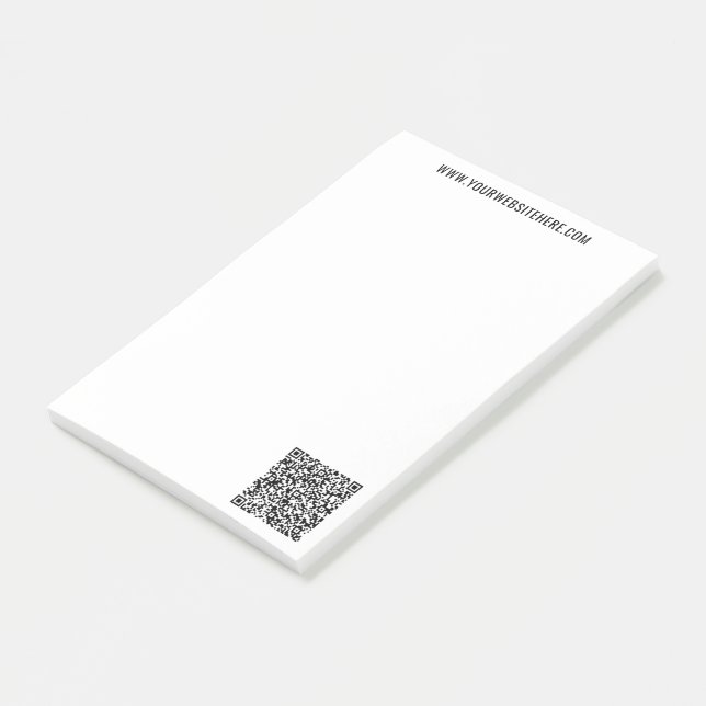 Your QR Code Info and Text Business Sticky Notes (Angled)