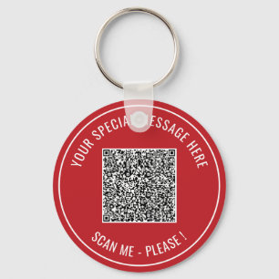 Your QR Code Info Colours Surprise Keychain Gift