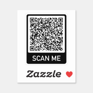 Your QR Code Info Scan Me Promotional Sticker