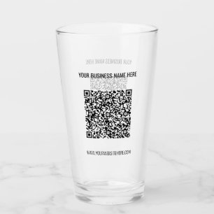 Your QR Code Info Text Business Promotional Glass