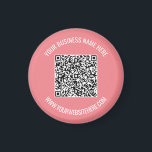 Your QR Code Magnet Example with Custom Text<br><div class="desc">Design Your Own Magnet with Your QR Code and Custom Text Professional Personalised Business Name Website Promotional Company Magnets / Gift - Add Your QR Code - Image or Logo / Name - Company / Website or E-mail or Phone - Contact Information / Address - Resize and Move or Remove...</div>
