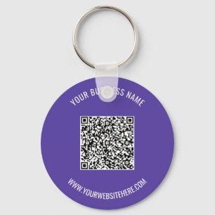 Your QR Code Name Info Colours Promotional Keychai Key Ring