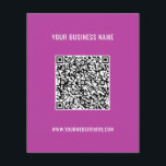 Your QR Code Name Website Colors Promotional Flyer<br><div class="desc">Custom Colors and Font Flyer with Your QR Code and Custom Text Promotional Business Personalized Company Flyers / Gift - Add Your QR Code / Image or Logo - Photo / and Text Name / Information / More - Resize and move elements with Customization tool. Choose / add your favorite...</div>