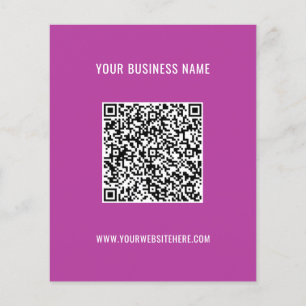 Your QR Code Name Website Colours Promotional Flye Flyer