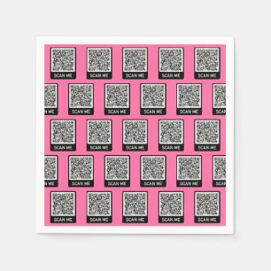 Your QR Code Personalised Napkins Example