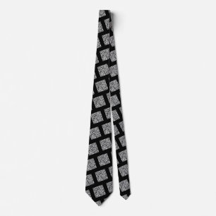 Your QR Code Personalised Neck Tie Custom Colours