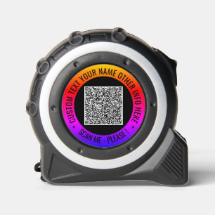 Your QR Code Scan and Custom Text Tape Measure 1