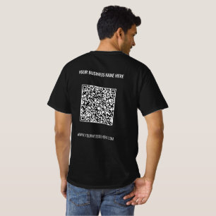 Your QR Code Scan Custom Text Business T-Shirt