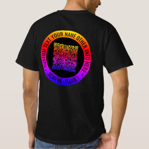 Your QR Code Scan Custom Text Promotional T-Shirt