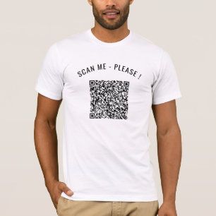 Your QR Code Scan Funny Info Personalised T-Shirt