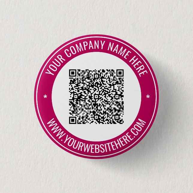 Your QR Code Scan Info and Custom Text Button (Front)