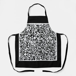 Your QR Code Scan Info Apron Custom Colour