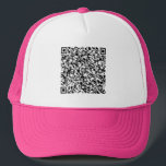 Your QR Code Scan Info Business Promotion Hat Gift<br><div class="desc">Trucker Hat with Your QR Code Scan Info or Logo / Photo / or Text Promotional Business or Modern Personal Hats / Gift - Add Your QR Code - Image or Logo - photo / or Text / Information - Resize and move elements with Customisation tool. Good Luck - Be...</div>
