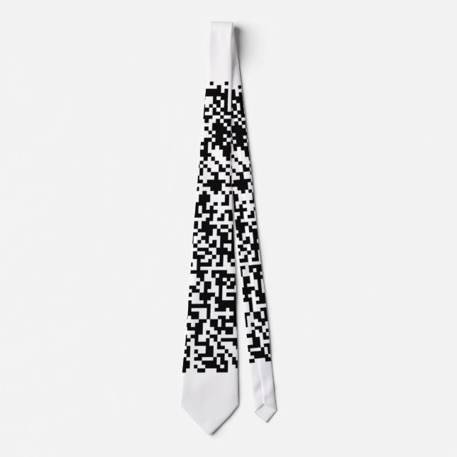 Your QR Code Scan Info Choose Colours Neck Tie (Front)