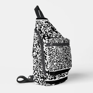 Your QR Code Scan Info Custom Colour Sling Bag