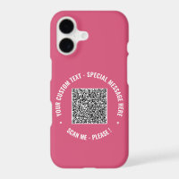 Your QR Code Scan Info Custom Text and Colours