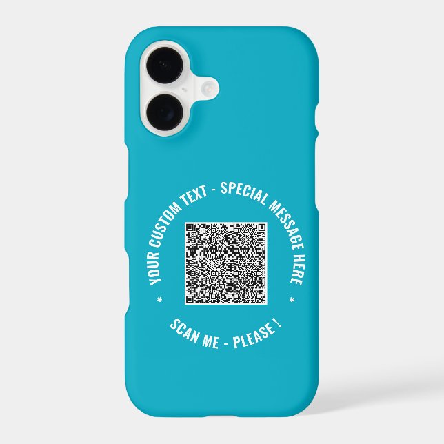 Your QR Code Scan Info Custom Text and Colours (Back)