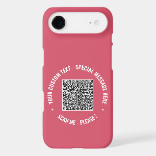 Your QR Code Scan Info Custom Text and Colours