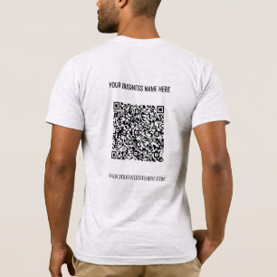 Your QR Code Scan Info Custom Text T-Shirt Gift