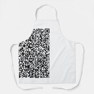 Your QR Code Scan Info Funny Apron Custom Colour