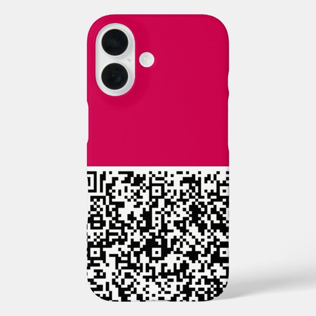 Your QR Code Scan Info iPhone Case Choose Colour (Back)