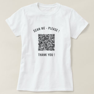Your QR Code Scan Info Personalised Funny T-Shirt