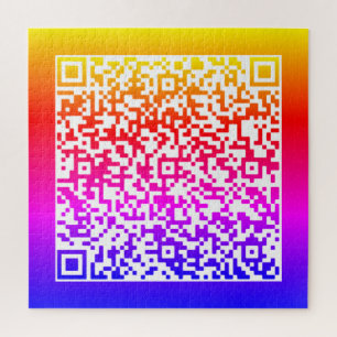Your QR Code Scan Info Personalised Jigsaw Puzzle