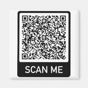 Your QR Code Scan Info Personalised Magnet