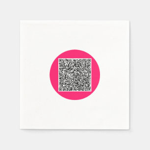 Your QR Code Scan Info Personalised Party Napkins