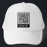 Your QR Code Scan Info Personalized Trucker Hat<br><div class="desc">Design Your Own Personalized Trucker Hats with Your QR Code Professional Design Promotional Business or Personal Hat / Caps Gift - Add Your QR Code - Image - Photo or Company Logo - Resize and Move or Remove / Add Elements - Image / Text with Customization Tool. Please see my...</div>