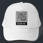 Your QR Code Scan Info Personalized Trucker Hat<br><div class="desc">Design Your Own Personalized Trucker Hats with Your QR Code Professional Design Promotional Business or Personal Hat / Caps Gift - Add Your QR Code - Image - Photo or Company Logo - Resize and Move or Remove / Add Elements - Image / Text with Customization Tool. Please see my...</div>
