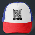 Your QR Code Scan Info Personalized Trucker Hat<br><div class="desc">Design Your Own Personalized Trucker Hats with Your QR Code Scan Info Professional Design Promotional Business or Personal Funny Hats / Caps Gift - Add Your QR Code - Image - Photo or Company Logo - Resize and Move or Remove / Add Elements - Image / Text with Customization Tool....</div>