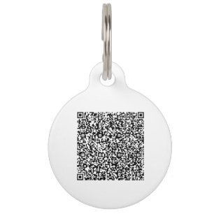 Your QR Code Scan Info Pet ID Tag - Custom Colours
